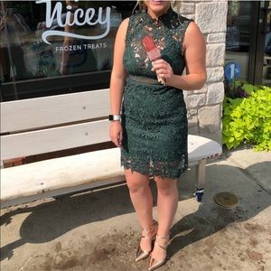 Bardot green sheath dress